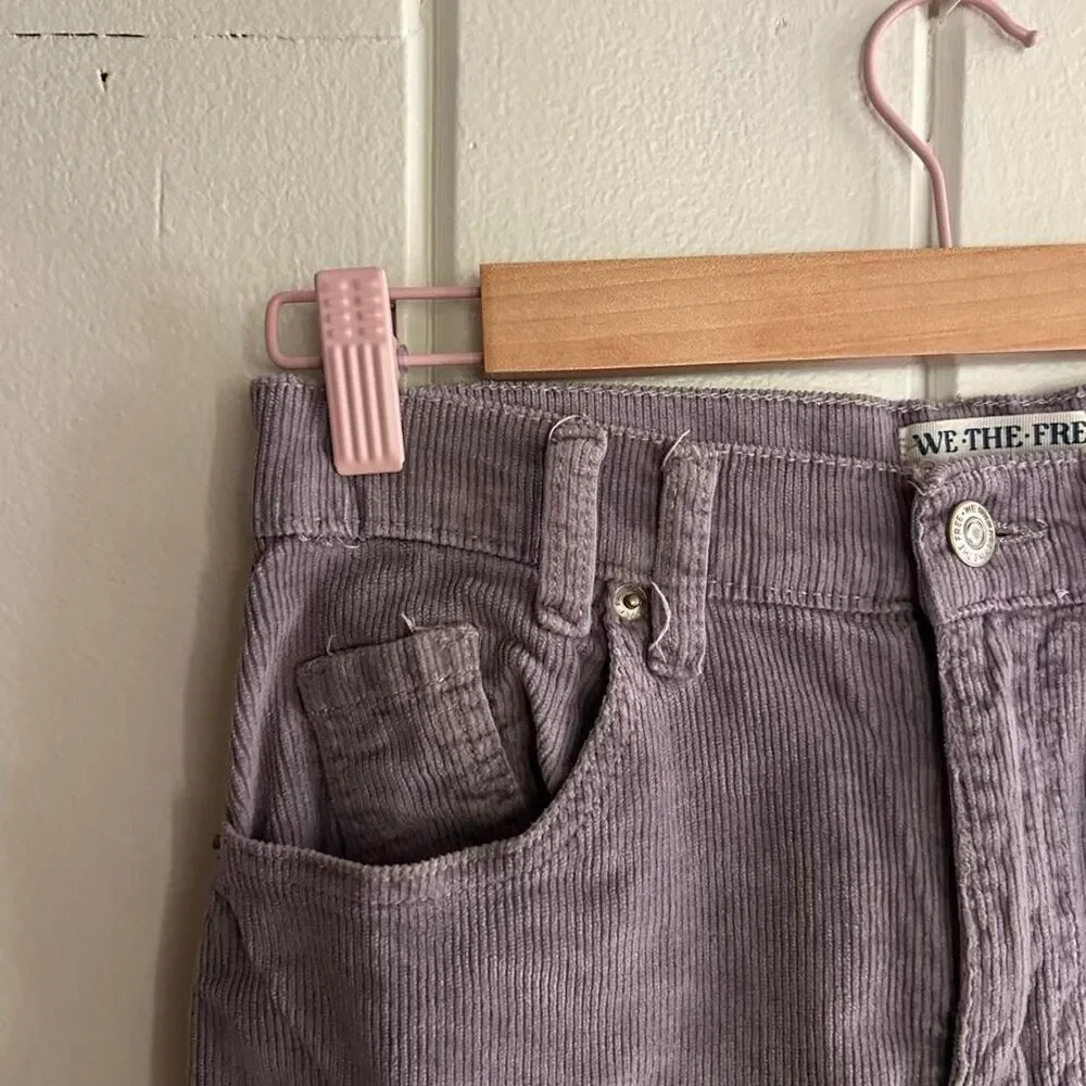 Free People Risk Taker High Rise Corduroy Pants - relaxed/slouchy fit